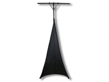4 ft. x 6 ft. Scrim Werks Black Triangular Designer Stretch Scirm