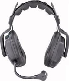 TCS Wired Double Muff Headset with Microphone and Mute Switch