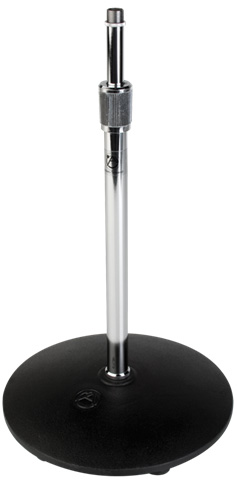 15"-26" H Chrome Bass Drum/Guitar Amplifier Microphone Stand with Round Base