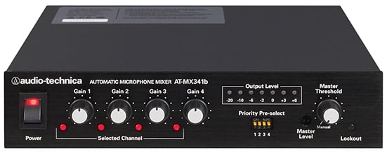4 Channel Automatic Mixer with Rack Ears