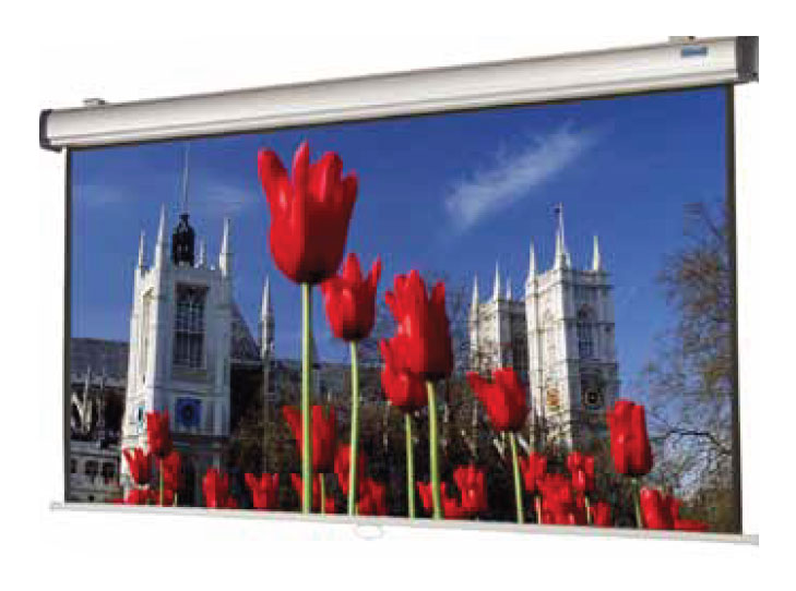 43" x 76" Easy Install Manual Wall and Ceiling Screen with CSR