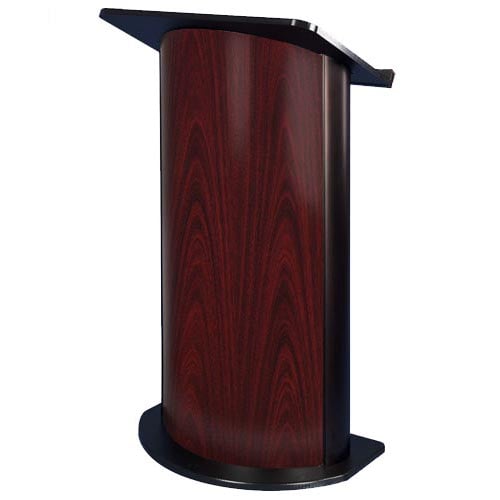 Curved Jewel Mahogany Lectern
