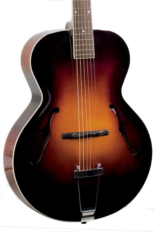 Gloss Vintage Sunburst Archtop Acoustic Guitar with Spruce Top