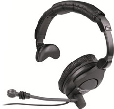 Supraural Single Headphones with Bare End Cable