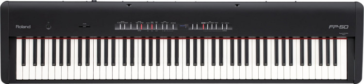 88-Key Digital Piano in Black