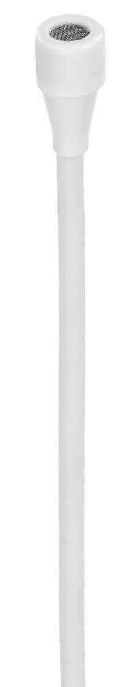 B3 Omnidirectional Lavalier Microphone with Bare End Wire in White