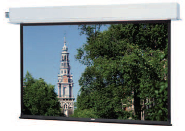 58" x 104" Concealed-In-The-Ceiling Electric Screen with Integrated Low Voltage Control and Silent Motor
