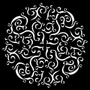 "Curling Ribbon" Steel Gobo
