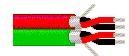 1000 ft. of 22AWG Multi-Conductor Double-Pair Cable