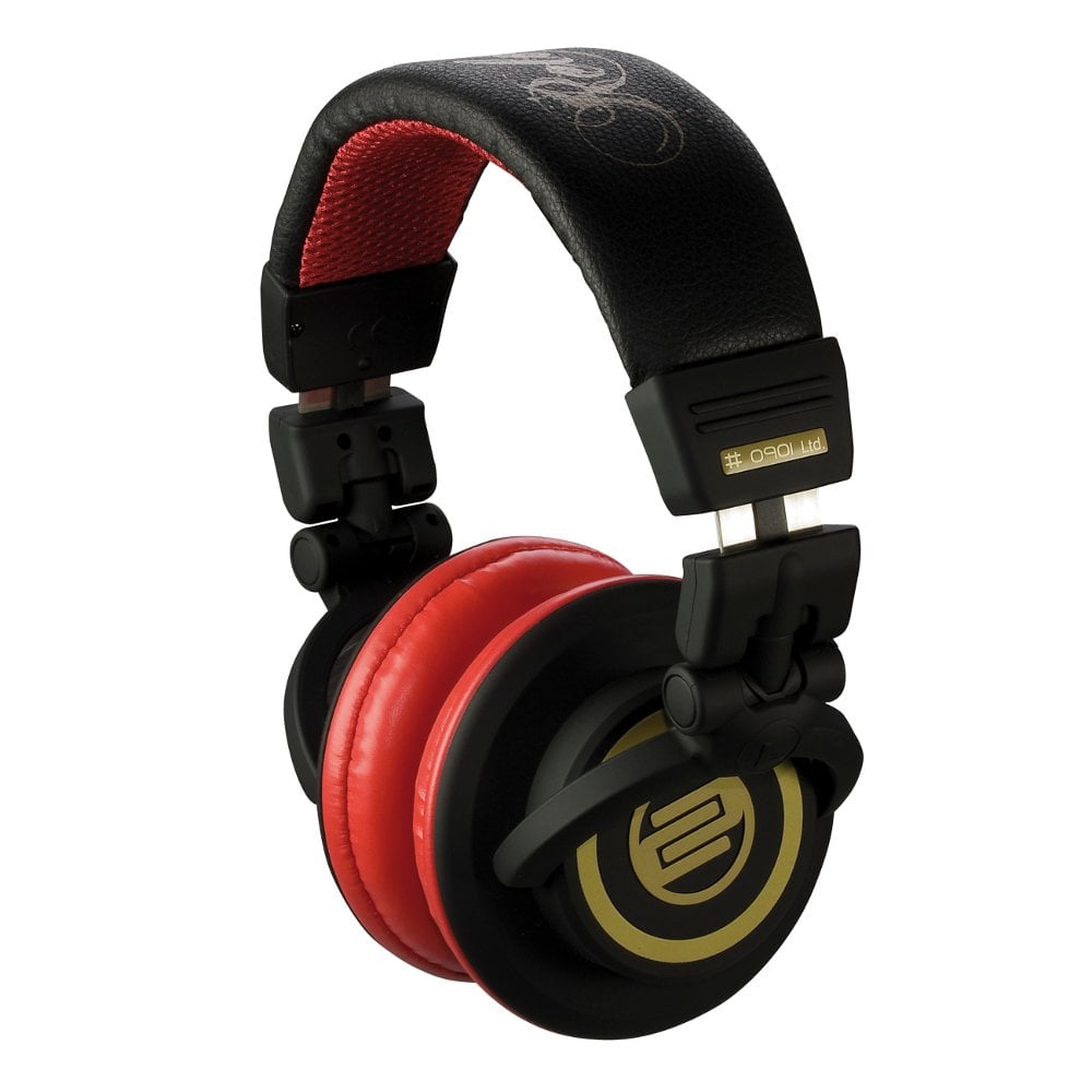 On-Ear Headphones in Red and Black Finish