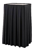 11-1/4"x19" Black Poly-Sheen Skirting for 203 Project-O-Stand