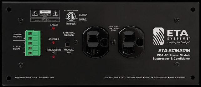 20A Power Conditioner & AC Spike Suppressor with 2 Outlets