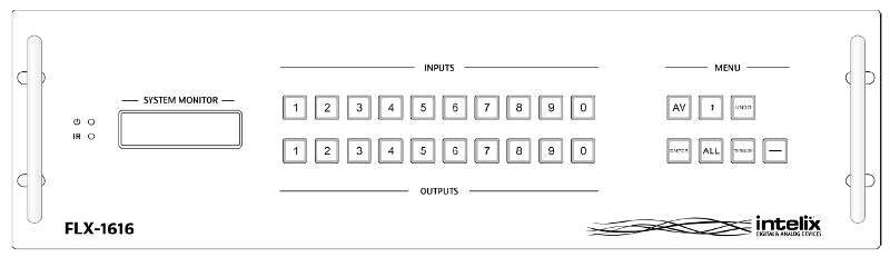 16x16 Input to Output Modular Video Matrix Switcher