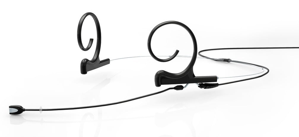 d:fine Omnidirectional Dual Ear Headset Microphone with Medium Boom in Black