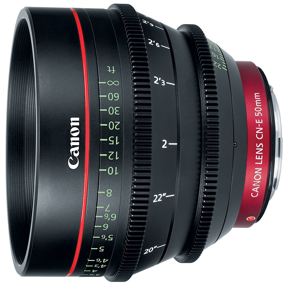 Cinema Prime CN-E50mm T1.3 L F EF Mount Lens