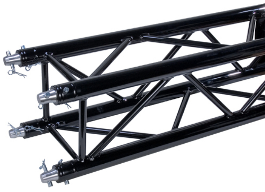 9.05 ft. Square Truss Segment in Black Powder Coat Finish