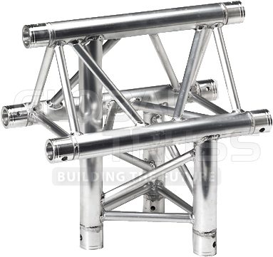 1.64 ft. 3-Way Vertical Triangular Truss T-Junction (Apex Up)