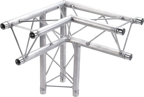 1.64 ft (0.5m) 3-Way 90 Degree Left Corner Triangular Apex