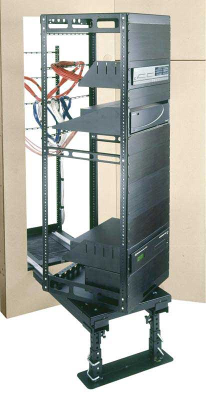 26-Space Rotating In-Wall Equipment Rack