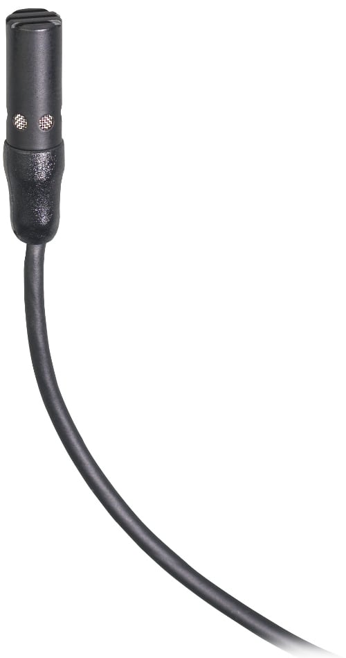 Subminiature Cardioid Condenser Lavalier Microphone, Less Power Module, Terminated with TA5F Connector