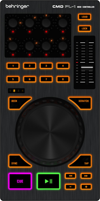 4" DJ Platter Controller