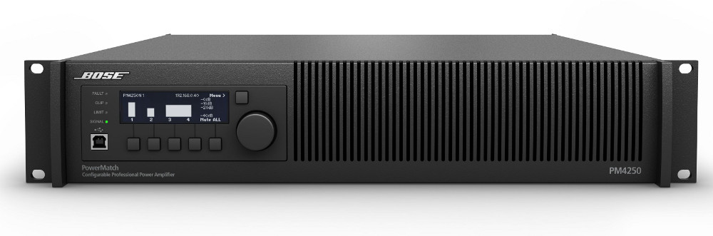 4-Channel Configurable Power Amplifier with Onboard DSP and USB Connectivity