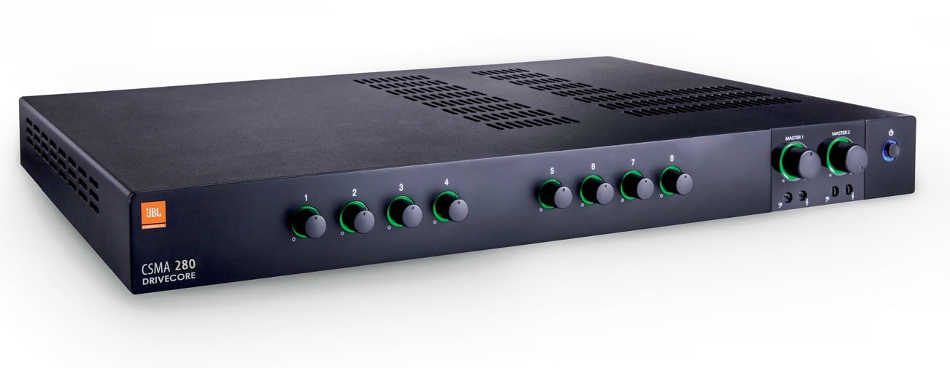 8 in x 2 Out 80W Mixer/Amplifier