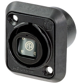 OpticalCON Quad Chassis Connector in Black