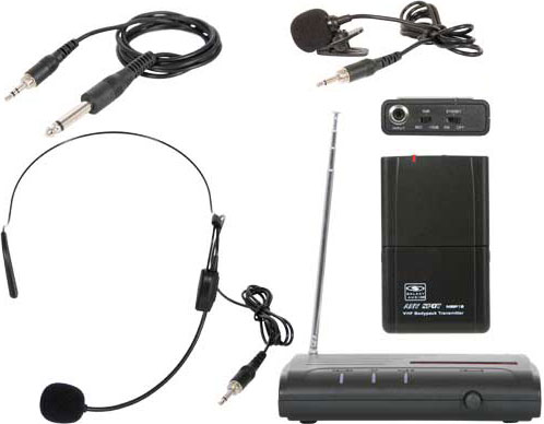 VES Triple Play 1-Channel VHF Wireless Headset/Lavalier Microphone/Instrument System