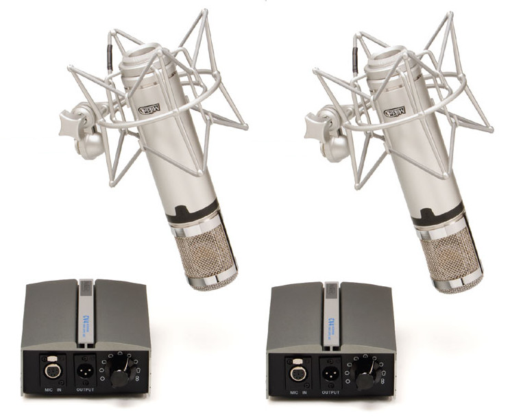 Matched Pair of Large Diaphragm Multi-Pattern Tube Condenser Microphone