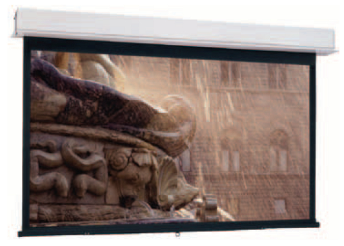 16:10 Wide Format Advantage® Manual Ceiling Recessed Screen with CSR (Controlled Screen Return)