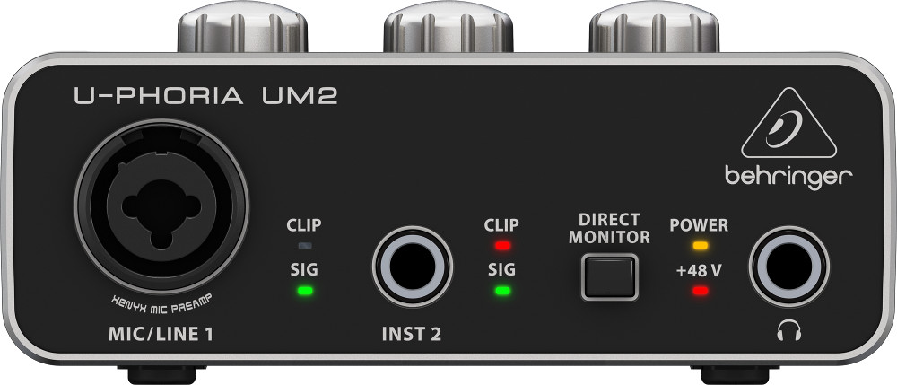 Audiophile 2x2 USB Audio Interface with XENYX Mic Preamplifier
