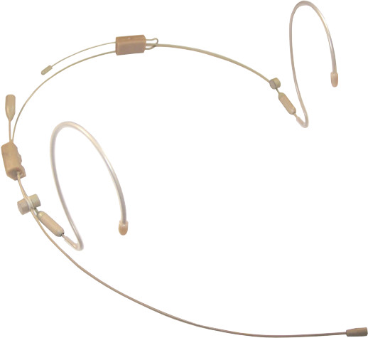 Headworn Condensor Micropone with Sennheiser 3.5mm Connector in Tan