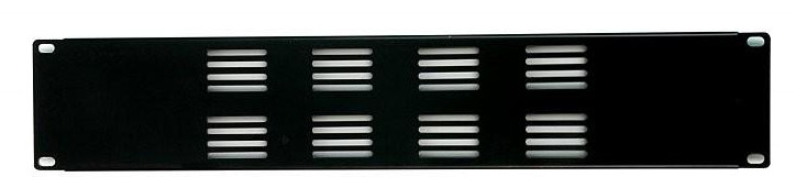 2RU Vented Blank Rack Panel