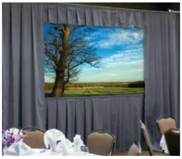 69" x 120" HDTV Ultra Velour Fast-Fold Deluxe® Drapery Presentation Kit with Pewter Gray Shown