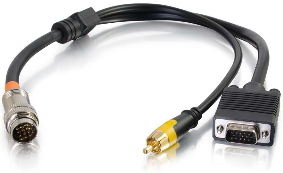 1.5 ft RapidRun VGA HD15 & Composite Video Flying Lead