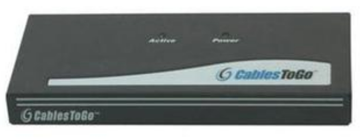 4-Port UXGA Monitor Splitter-Extender with Male Input