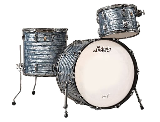 Classic Maple Fab 22 3 Piece Shell Pack in Sky Blue Pearl: 13", 16" Toms, 14"x22" Bass Drum
