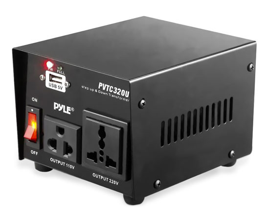 500W Step Up & Step Down Converter Transformer with USB Charging Port