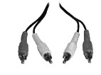 6' Stereo Jumper Cable with Nickel Connectors