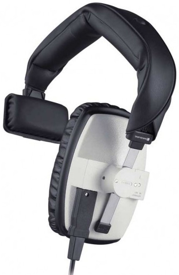 Single Ear Headphone in Grey with 16 Ohm Impedance