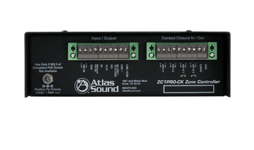 IP Addressable Single Zone Interface with Balanced Line Level Output