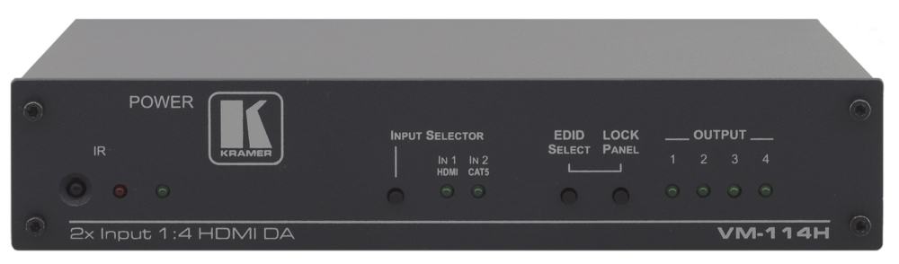 2 x 1: 4 HDMI/Twisted Pair Switcher & HDMI Distribution Amplifier