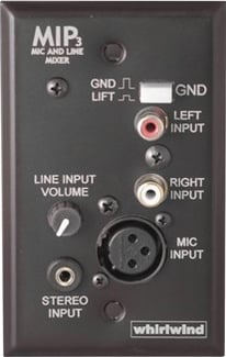 Single-Gang Media Input Plate in Black Anodized Aluminum