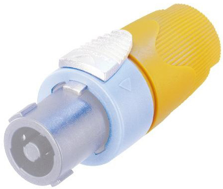 4-Pole Speakon Cable Connector with Yellow Bushing