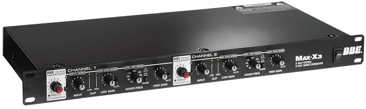 Crossover, 2 Way Stereo/3 Way Mono, with Sonic Maximizer