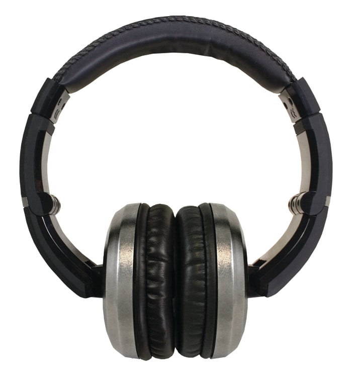 Stereo Headphones with Detachable Cable in Chrome