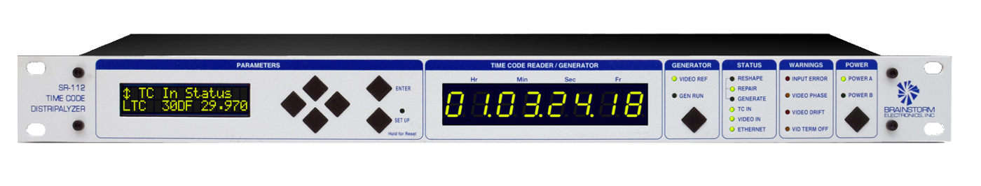 TCG (Time Code Generator) Software Option for the SR-112