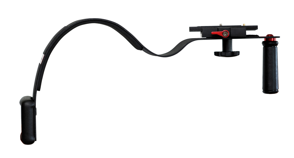 CameraRibbon Camera Shoulder Support with Gold Mount Anton Bauer Battery Mount