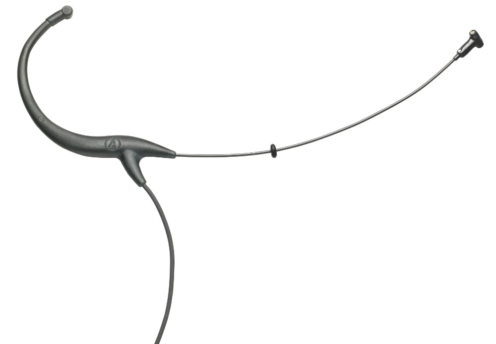 Subminiature Cardioid Condenser Headworn Microphone with Audio-Technica 4-Pin Connector in Black